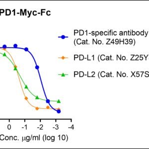 human pd1 protein myc, fc tags
