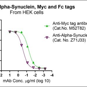 Human Alpha-Synuclein protein, Myc and Fc tags
